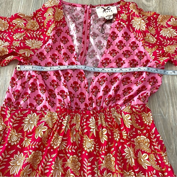 NWOT Figue Fiona Silk Midi Dress with Sequins Sz S - Picture 5 of 9